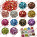 Pet glitter powder golden/silver color for printing